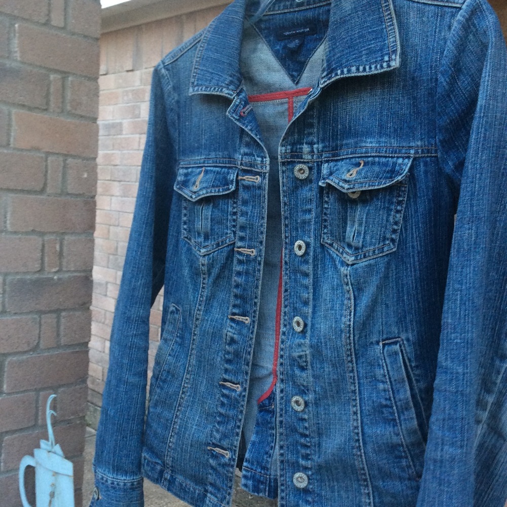Tommy Hilfiger stone-washed denim jacket